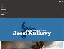 Tablet Screenshot of motorrad-kulhavy.at